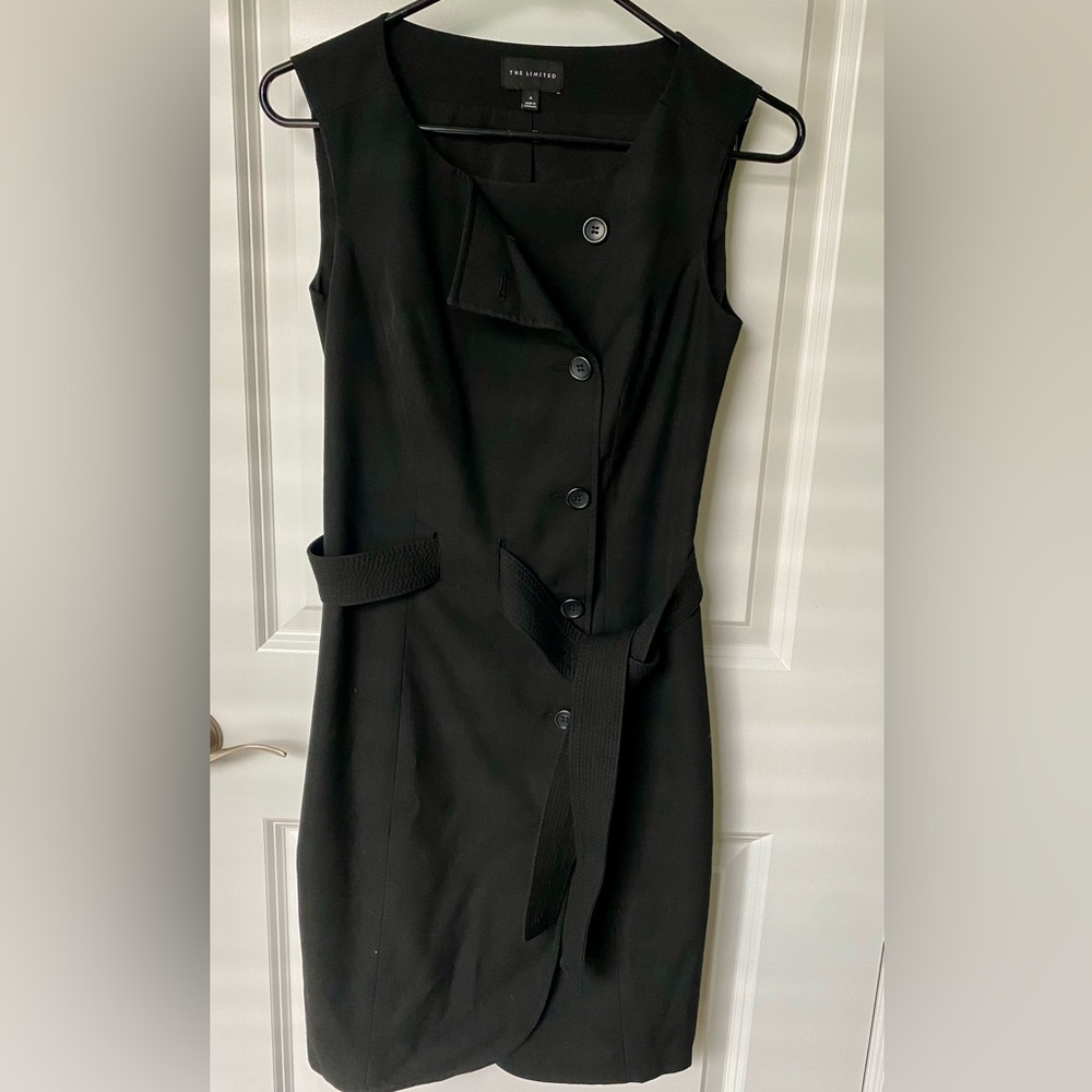 The Limited Black Sheath Midi Dress